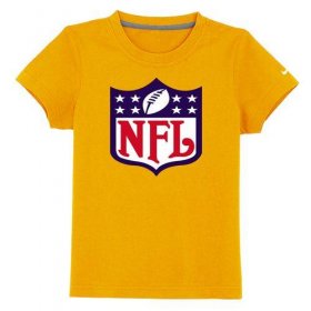 Wholesale Cheap NFL Logo Youth T-Shirt Yellow