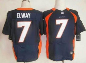 Wholesale Cheap Nike Broncos #7 John Elway Navy Blue Alternate Men\'s Stitched NFL Elite Jersey