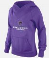 Wholesale Cheap Women's Atlanta Falcons Big & Tall Critical Victory Pullover Hoodie Purple