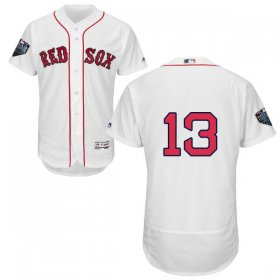 Wholesale Cheap Red Sox #13 Hanley Ramirez White Flexbase Authentic Collection 2018 World Series Stitched MLB Jersey