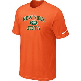Wholesale Cheap Nike NFL New York Jets Heart & Soul NFL T-Shirt Orange