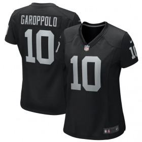 Wholesale Cheap Women\'s Las Vegas Raiders #10 Jimmy Garoppolo Black Stitched Game Jersey(Run Small)