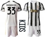 Wholesale Cheap Youth 2020-2021 club Juventus home 33 white Soccer Jerseys