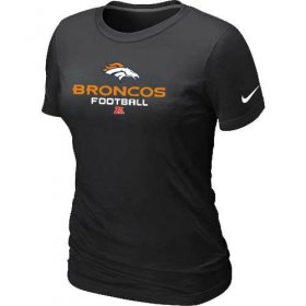 Wholesale Cheap Women\'s Nike Denver Broncos Critical Victory NFL T-Shirt Black