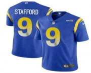 Wholesale Cheap Men's Los Angeles Rams #9 Matthew Stafford Royal Blue 2021 NEW Vapor Untouchable Stitched NFL Nike Limited Jersey