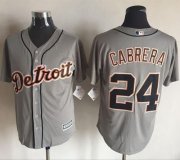 Wholesale Cheap Tigers #24 Miguel Cabrera Grey New Cool Base Stitched MLB Jersey