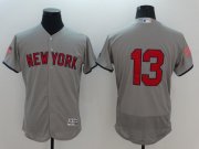Wholesale Cheap Men New York Yankees 13 No name Grey Elite Independent Edition 2021 MLB Jerseys