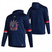 Wholesale Cheap New York Rangers Blank Adidas Reverse Retro Pullover Hoodie Navy