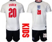 Wholesale Cheap 2021 European Cup England home Youth 20 soccer jerseys