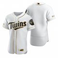 Wholesale Cheap Minnesota Twins Blank White Nike Men's Authentic Golden Edition MLB Jersey