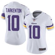 Wholesale Cheap Nike Vikings #10 Fran Tarkenton White Women's Stitched NFL Vapor Untouchable Limited Jersey