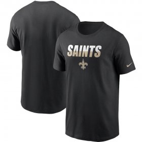 Wholesale Cheap New Orleans Saints Nike Split T-Shirt Black