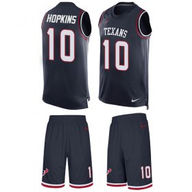 Wholesale Cheap Nike Texans #10 DeAndre Hopkins Navy Blue Team Color Men\'s Stitched NFL Limited Tank Top Suit Jersey
