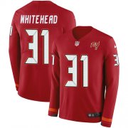 Wholesale Cheap Nike Buccaneers #31 Jordan Whitehead Red Team Color Youth Stitched NFL Limited Therma Long Sleeve Jersey