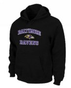 Wholesale Cheap Baltimore Ravens Heart & Soul Pullover Hoodie Black