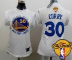 Wholesale Cheap Women's Golden State Warriors #30 Stephen Curry White 2016 The NBA Finals Patch Jersey
