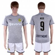 Wholesale Cheap Dortmund #9 Mor Grey Soccer Club Jersey