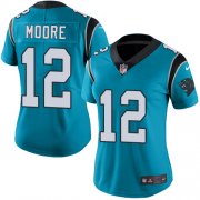 Wholesale Cheap Nike Panthers #12 DJ Moore Blue Alternate Women's Stitched NFL Vapor Untouchable Limited Jersey