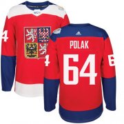 Wholesale Cheap Team Czech Republic #64 Roman Polak Red 2016 World Cup Stitched NHL Jersey