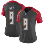 Wholesale Cheap Nike Buccaneers #9 Matt Gay Gray Women's Stitched NFL Limited Inverted Legend Jersey