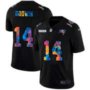 Cheap Tampa Bay Buccaneers #14 Chris Godwin Men's Nike Multi-Color Black 2020 NFL Crucial Catch Vapor Untouchable Limited Jersey