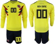 Wholesale Cheap Colombia Personalized Home Long Sleeves Soccer Country Jersey