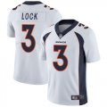 Wholesale Cheap Nike Broncos #3 Drew Lock White Men's Stitched NFL Vapor Untouchable Limited Jersey