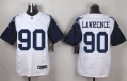 Wholesale Cheap Nike Cowboys #90 Demarcus Lawrence White Men's Stitched NFL Elite Rush Jersey