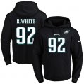 Wholesale Cheap Nike Eagles #92 Reggie White Black Name & Number Pullover NFL Hoodie