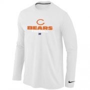 Wholesale Cheap Nike Chicago Bears Critical Victory Long Sleeve T-Shirt White