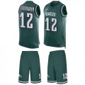 Wholesale Cheap Nike Eagles #12 Randall Cunningham Midnight Green Team Color Men's Stitched NFL Limited Tank Top Suit Jersey