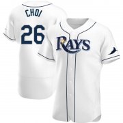 Wholesale Cheap Men's Tampa Bay Rays #26 Ji-Man Choi White Home Nike Jersey