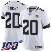 Wholesale Cheap Nike Jaguars #20 Jalen Ramsey White Men's Stitched NFL 100th Season Vapor Limited Jersey