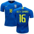 Wholesale Cheap Brazil #16 Alex Sandro Away Kid Soccer Country Jersey