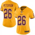 Wholesale Cheap Nike Redskins #26 Adrian Peterson Gold Women's Stitched NFL Limited Rush Jersey