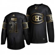 Wholesale Cheap Adidas Canadiens #31 Carey Price 2019 Black Golden Edition Authentic Stitched NHL Jersey