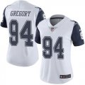 Wholesale Cheap Nike Cowboys #94 Randy Gregory White Women's Stitched NFL Limited Rush Jersey