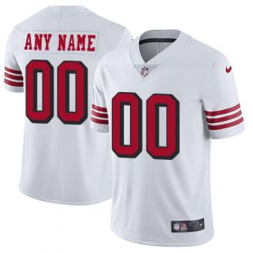 Wholesale Cheap Nike San Francisco 49ers Customized White Rush Stitched Vapor Untouchable Limited Men\'s NFL Jersey