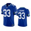 Wholesale Cheap Men's Seattle Seahawks #33 Jamal Adams Royal 2023 F.U.S.E. Vapor Limited Throwback Stitched Jersey