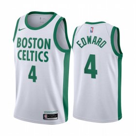 Wholesale Cheap Nike Celtics #4 Carsen Edward White NBA Swingman 2020-21 City Edition Jersey