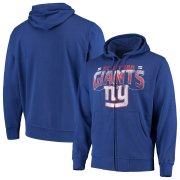 Wholesale Cheap New York Giants G-III Sports by Carl Banks Perfect Season Full-Zip Hoodie Royal