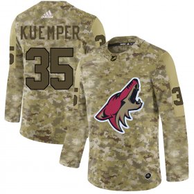 Wholesale Cheap Adidas Coyotes #35 Darcy Kuemper Camo Authentic Stitched NHL Jersey