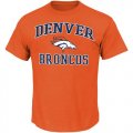 Wholesale Cheap Denver Broncos Majestic Big And Tall Heart & Soul III T-Shirt Orange