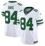Wholesale Cheap Men's New York Jets #84 Corey Davis White 2023 F.U.S.E. Vapor Limited Throwback Stitched Football Jersey