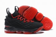 Wholesale Cheap Nike Lebron James 15 Air Cushion Shoes Black Red Red