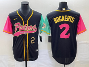 Wholesale Cheap Men's San Diego Padres #2 Xander Bogaerts Number Black NEW 2023 City Connect Cool Base Stitched Jersey