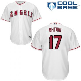 Wholesale Cheap Angels of Anaheim #17 Shohei Ohtani White New Cool Base Stitched MLB Jersey