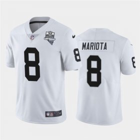 Wholesale Cheap Nike Las Vegas Raiders 8 Marcus Mariota White 2020 Inaugural Season Vapor Untouchable Limited Jersey