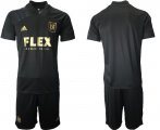 Wholesale Cheap Men 2021-2022 Club Los Angeles FC home black blank Adidas Soccer Jersey