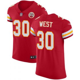 Wholesale Cheap Nike Chiefs #30 Charcandrick West Red Team Color Men\'s Stitched NFL Vapor Untouchable Elite Jersey